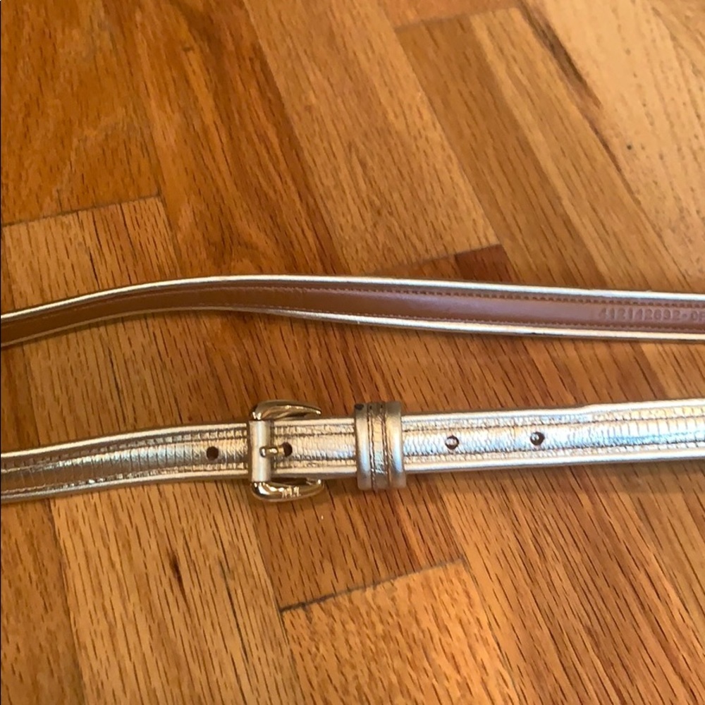 Ralph Lauren gold skinny belt